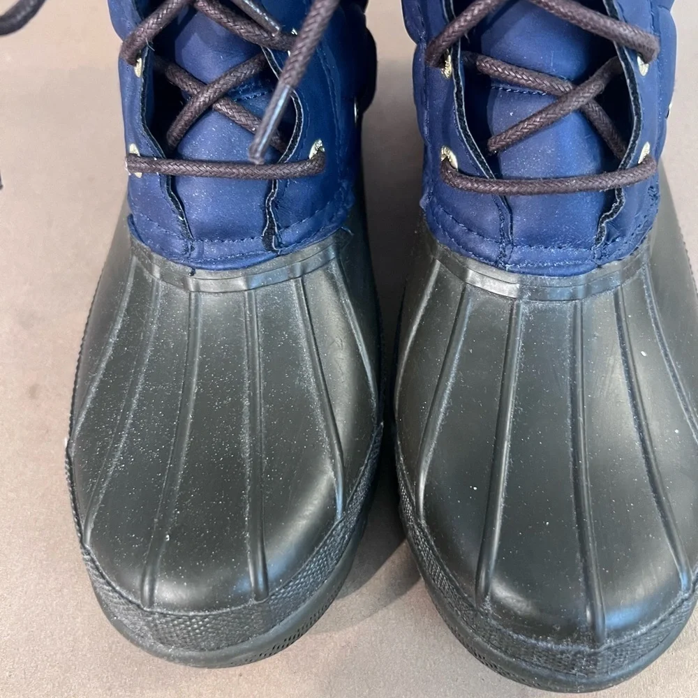 Sperry Top Sider Navy Blue Gosling Duck Boots Waterproof Women’s Size US 8